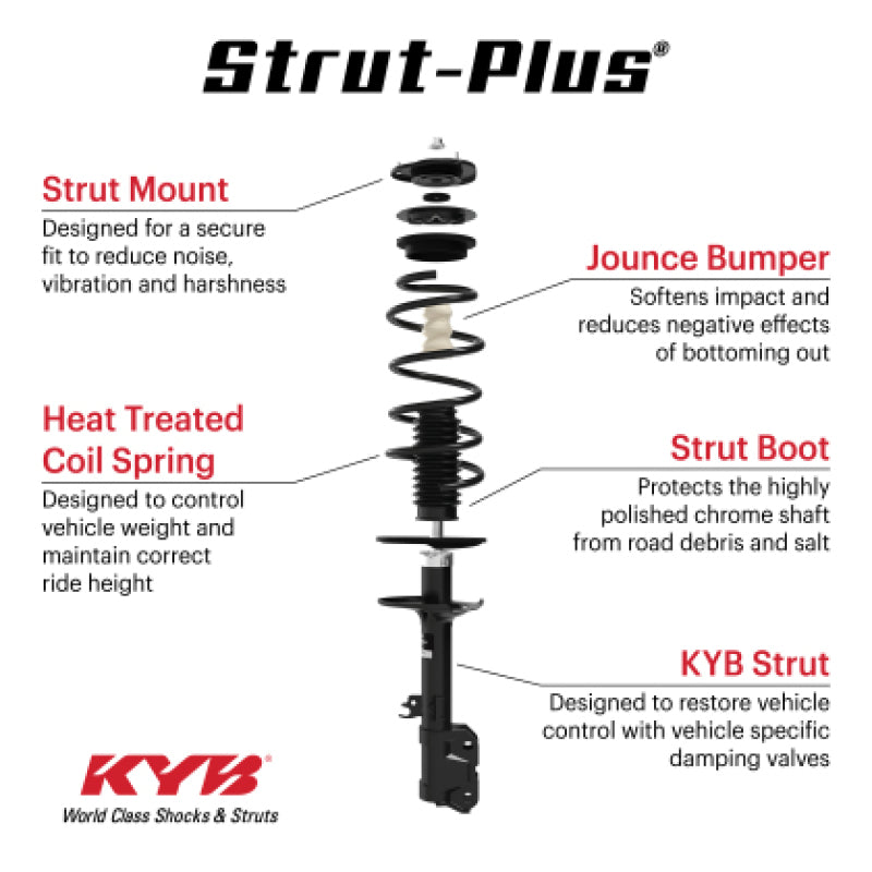 KYB 2017 Subaru Forester Strut-Plus Assembly - Rear KYB Shocks and Struts  AXOPROS
