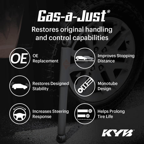 KYB Shocks Gas-A-Just Front Left Strut Lexus GS350 w/Adaptive Suspension AWD 2013-2020 KYB Shocks and Struts  AXOPROS