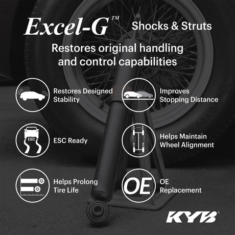 KYB Shocks & Struts Excel-G Front & Rear FORD E Series Econoline Van 1961-67 JEEP CJ Series 1945-71 KYB Shocks and Struts  AXOPROS