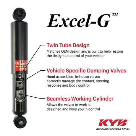 KYB Shocks & Struts Excel-G Rear NISSAN 300ZX 1990-96 - AXOPROS