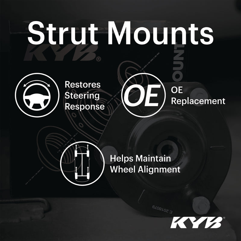 KYB Shocks & Struts Front Upper Coil Spring Seat 15-17 Ford Mustang KYB Shocks and Struts  AXOPROS