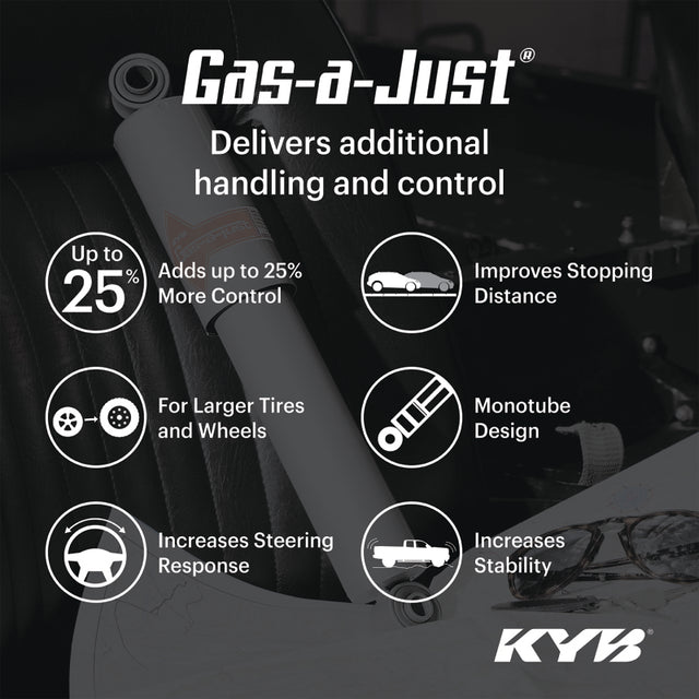 KYB Shocks & Struts Gas-A-Just Front DODGE Dakota 1997-04 DODGE Durango 1998-03 FORD Bronco 1980-96 KYB Shocks and Struts  AXOPROS