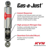 KYB Shocks & Struts Gas-A-Just Rear CHEVROLET Corvette 1988-96 KYB Shocks and Struts  AXOPROS