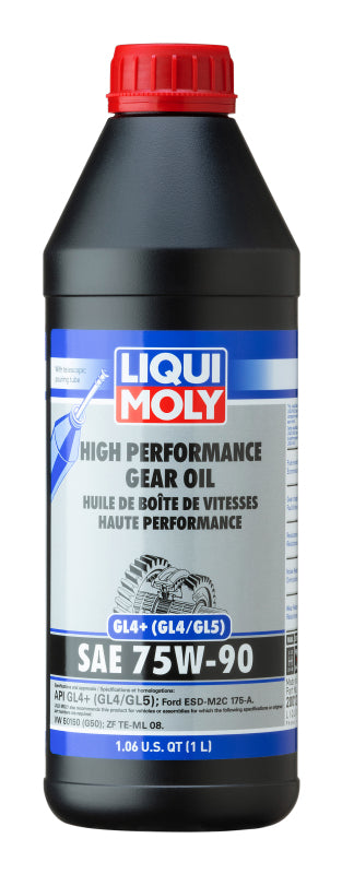 LIQUI MOLY 1L High Performance Gear Oil (GL4+) SAE 75W90 LIQUI MOLY Gear Oils  AXOPROS