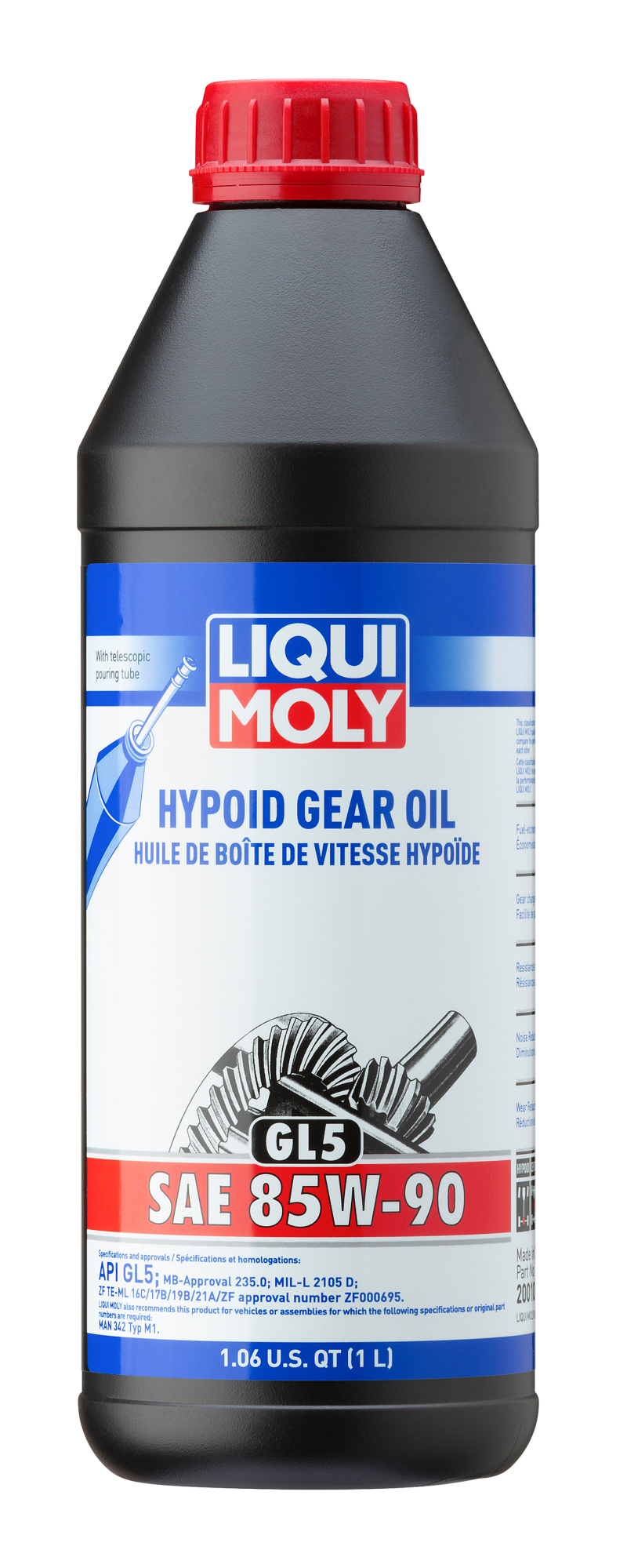 LIQUI MOLY 1L Hypoid Gear Oil (GL5) SAE 85W90 LIQUI MOLY Gear Oils  AXOPROS