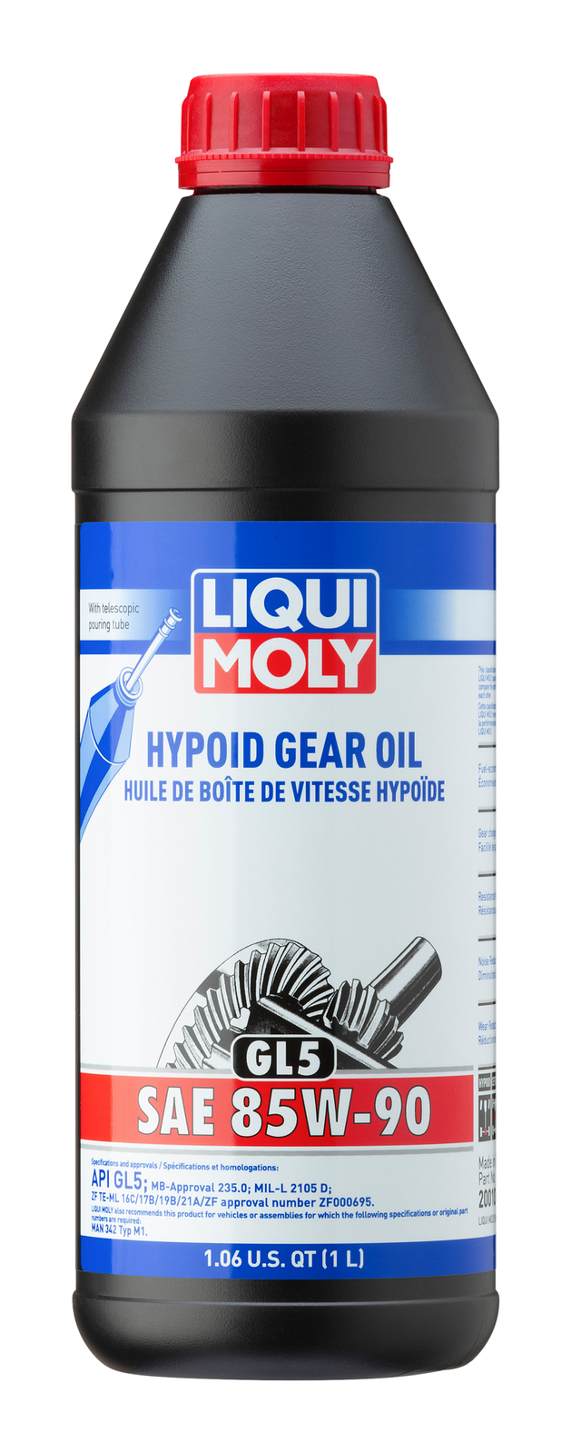 LIQUI MOLY 1L Hypoid Gear Oil (GL5) SAE 85W90 LIQUI MOLY Gear Oils  AXOPROS