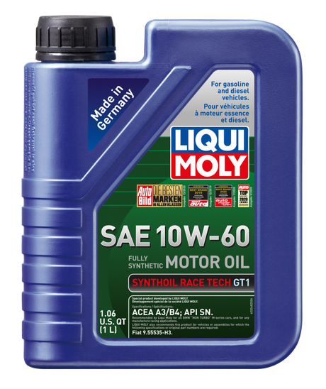 LIQUI MOLY 1L Synthoil Race Tech GT1 Motor Oil SAE 10W60 LIQUI MOLY Motor Oils  AXOPROS