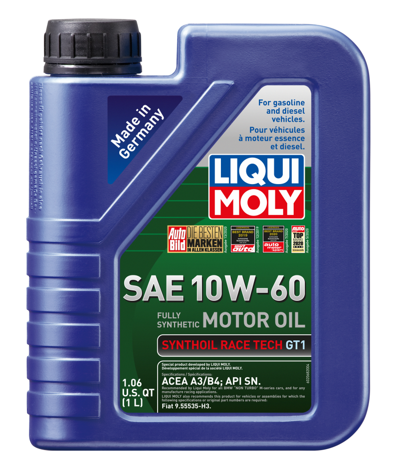 LIQUI MOLY 1L Synthoil Race Tech GT1 Motor Oil SAE 10W60 LIQUI MOLY Motor Oils  AXOPROS