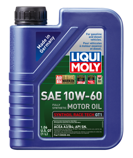 LIQUI MOLY 1L Synthoil Race Tech GT1 Motor Oil SAE 10W60 LIQUI MOLY Motor Oils  AXOPROS