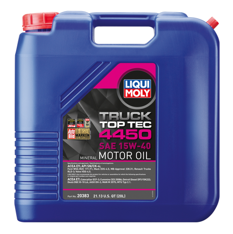 LIQUI MOLY 20L Top Tec Truck 4450 Motor Oil SAE 15W40 LIQUI MOLY Motor Oils  AXOPROS