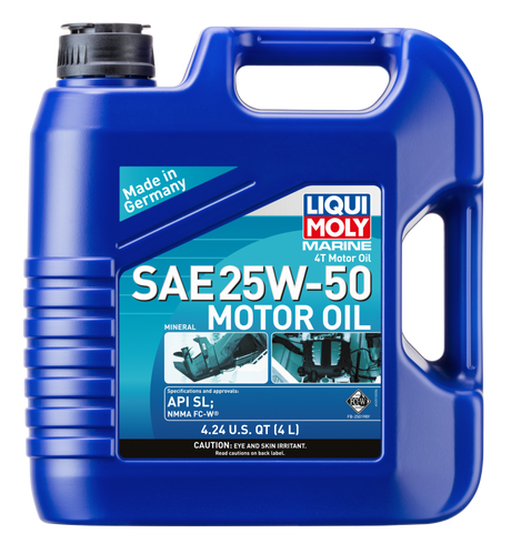 LIQUI MOLY 4L Marine 4T Motor Oil SAE 25W50 LIQUI MOLY Motor Oils  AXOPROS