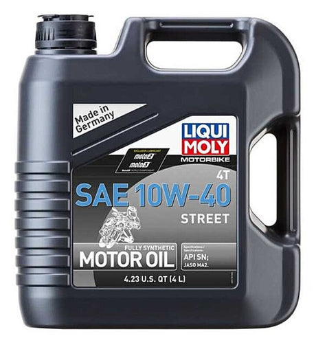 LIQUI MOLY 4L Motorbike 4T SAE 10W40 Street LIQUI MOLY Motor Oils  AXOPROS