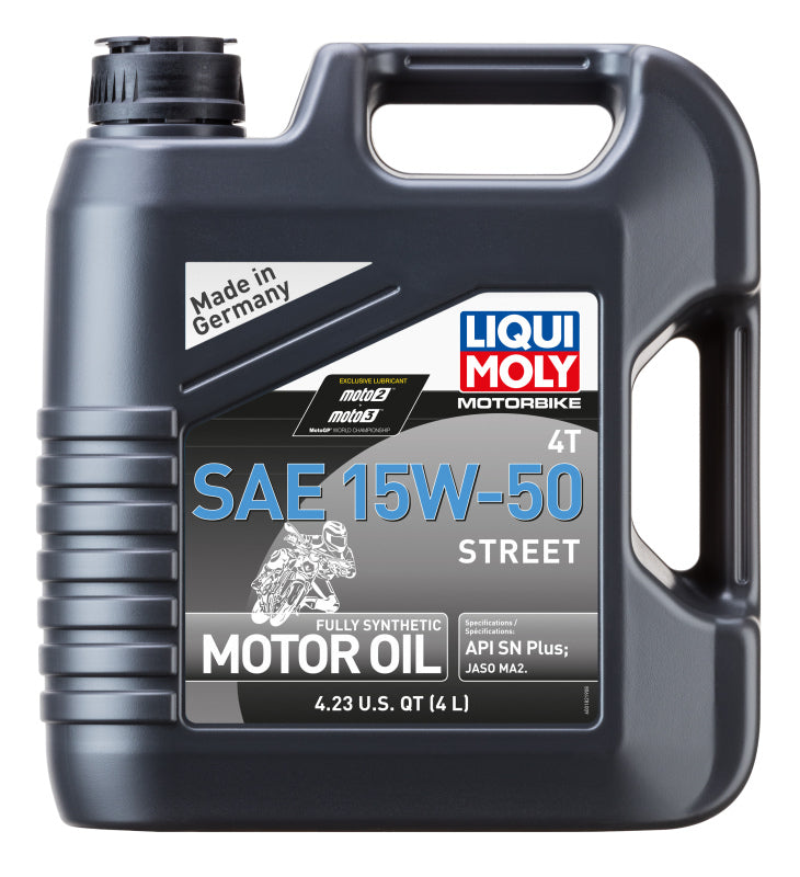 LIQUI MOLY 4L Motorbike 4T SAE 15W50 Street LIQUI MOLY Motor Oils  AXOPROS