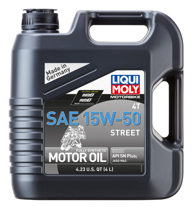 LIQUI MOLY 4L Motorbike 4T SAE 15W50 Street LIQUI MOLY Motor Oils  AXOPROS