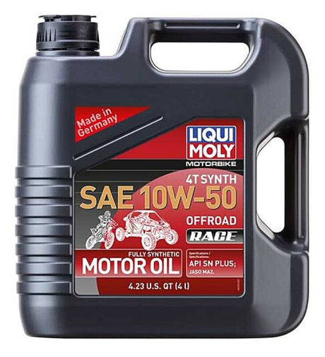 LIQUI MOLY 4L Motorbike 4T Synth SAE 10W50 Offroad Race LIQUI MOLY Motor Oils  AXOPROS