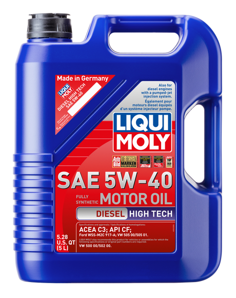 LIQUI MOLY 5L Diesel High Tech Motor Oil 5W40 LIQUI MOLY Motor Oils  AXOPROS