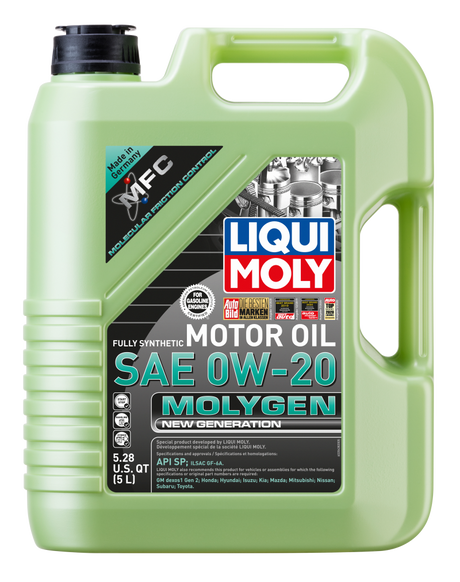 LIQUI MOLY 5L Molygen New Generation Motor Oil SAE 0W20 LIQUI MOLY Motor Oils  AXOPROS