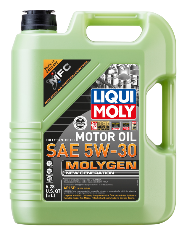 LIQUI MOLY 5L Molygen New Generation Motor Oil SAE 5W30 LIQUI MOLY Motor Oils  AXOPROS