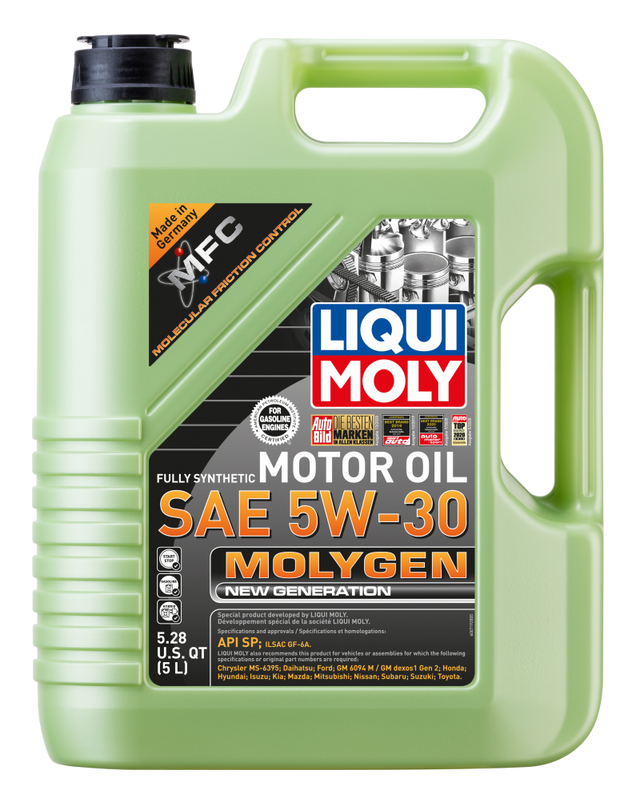 LIQUI MOLY 5L Molygen New Generation Motor Oil SAE 5W30 LIQUI MOLY Motor Oils  AXOPROS
