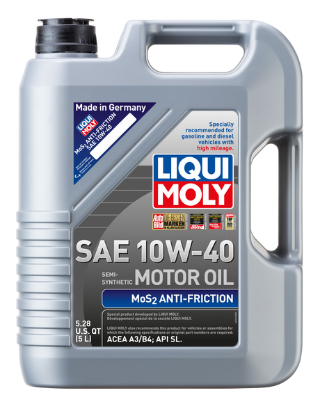 LIQUI MOLY 5L MoS2 Anti-Friction Motor Oil 10W40 LIQUI MOLY Motor Oils  AXOPROS