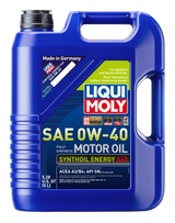 LIQUI MOLY 5L Synthoil Energy A40 Motor Oil SAE 0W40 LIQUI MOLY Motor Oils  AXOPROS