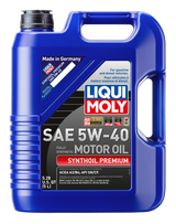 LIQUI MOLY 5L Synthoil Premium Motor Oil SAE 5W40 LIQUI MOLY Motor Oils  AXOPROS