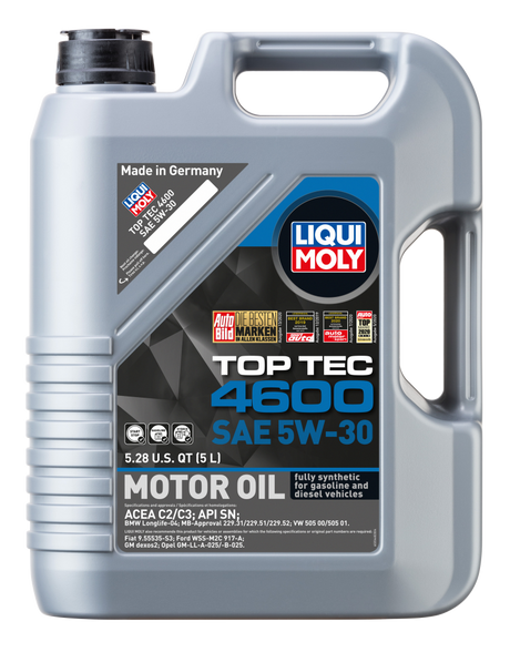 LIQUI MOLY 5L Top Tec 4600 Motor Oil SAE 5W30 LIQUI MOLY Motor Oils  AXOPROS