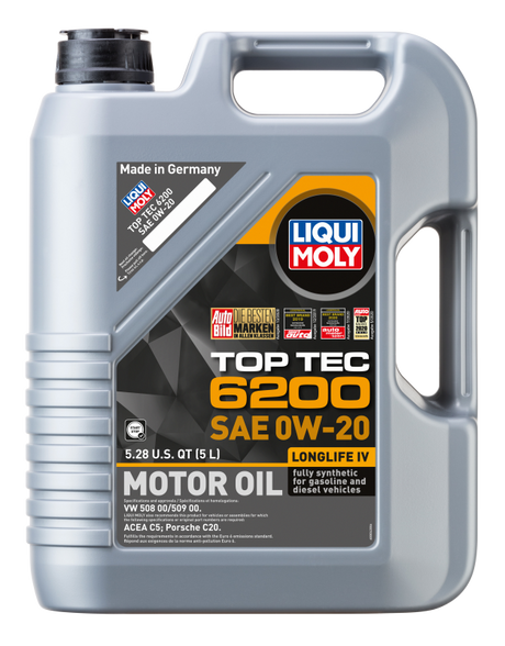 LIQUI MOLY 5L Top Tec 6200 Motor Oil SAE 0W20 LIQUI MOLY Motor Oils  AXOPROS