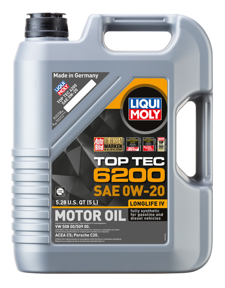 LIQUI MOLY 5L Top Tec 6200 Motor Oil SAE 0W20 LIQUI MOLY Motor Oils  AXOPROS