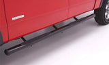 Lund 05-23 Nissan Frontier Crew Cab 4in. Oval Straight Steel Nerf Bars - Black LUND Nerf Bars  AXOPROS