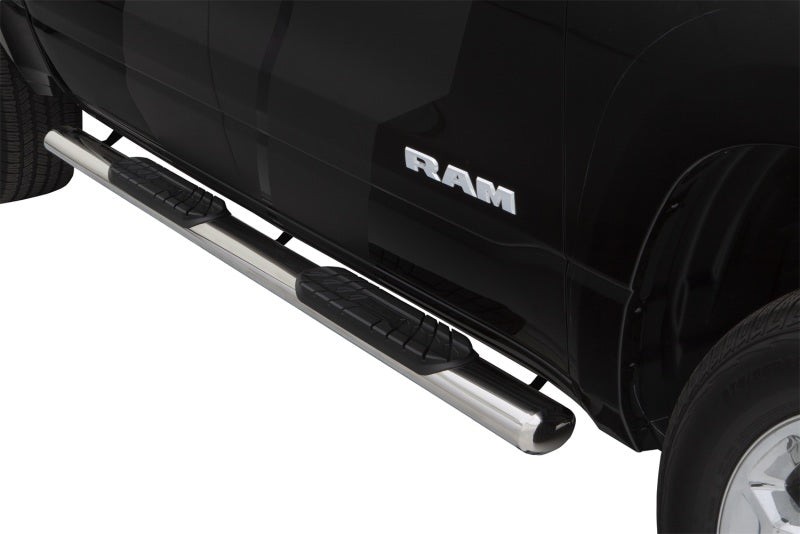 Lund 10-17 Dodge Ram 2500 Crew Cab 4in. Oval Straight SS Nerf Bars - Polished LUND Nerf Bars  AXOPROS