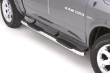 Lund 10-17 Dodge Ram 2500 Crew Cab 5in. Curved Oval SS Nerf Bars - Polished LUND Nerf Bars  AXOPROS