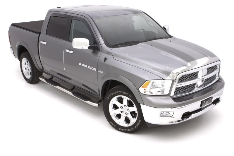 Lund 10-17 Dodge Ram 2500 Crew Cab 5in. Curved Oval SS Nerf Bars - Polished LUND Nerf Bars  AXOPROS