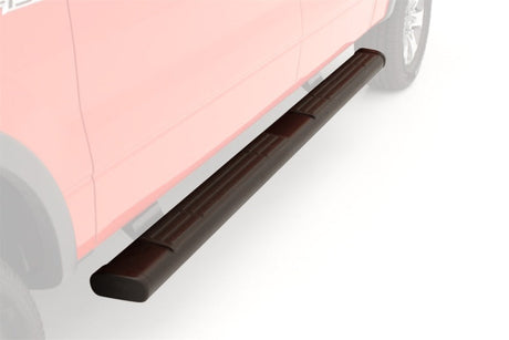 Lund 10-17 Dodge Ram 2500 Crew Cab 6in. Oval Straight Black Nerf Bars - Black LUND Nerf Bars  AXOPROS
