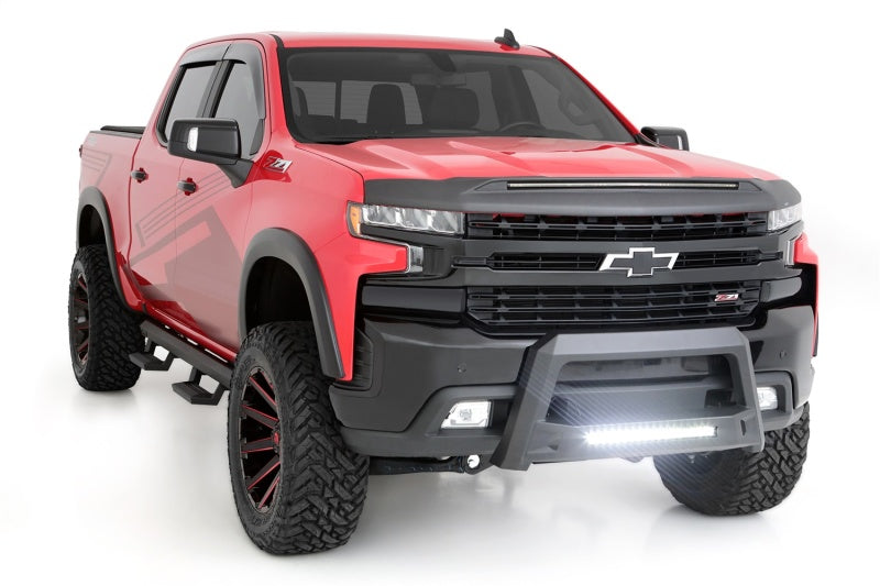 Lund 19-22 Chevrolet/GMC Silverado/Sierra 1500 Revolution Bull Bar - Black LUND Bull Bars  AXOPROS