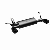 MagnaFlow 07-17 Jeep Wrangler JK 3.8/3.6L Dual Split Rear Exit Black Axle-Back Exhaust Magnaflow Axle Back  AXOPROS