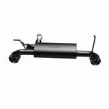 MagnaFlow 07-17 Jeep Wrangler JK 3.8/3.6L Dual Split Rear Exit Black Axle-Back Exhaust Magnaflow Axle Back  AXOPROS