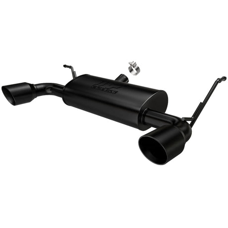 MagnaFlow 07-17 Jeep Wrangler JK 3.8/3.6L Dual Split Rear Exit Black Axle-Back Exhaust Magnaflow Axle Back  AXOPROS
