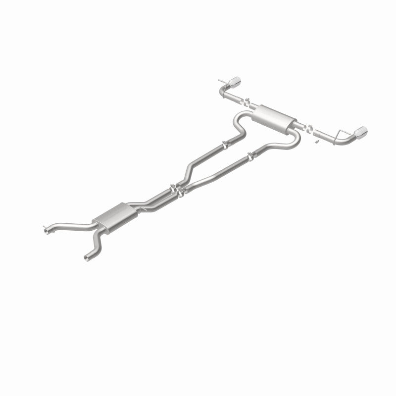 MagnaFlow 07 Audi Q7 V8 4.2L Dual Split Rear Exit Stainless Cat-Back Perf Exhaust Magnaflow Catback  AXOPROS