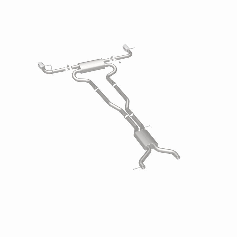 MagnaFlow 07 Audi Q7 V8 4.2L Dual Split Rear Exit Stainless Cat-Back Perf Exhaust Magnaflow Catback  AXOPROS