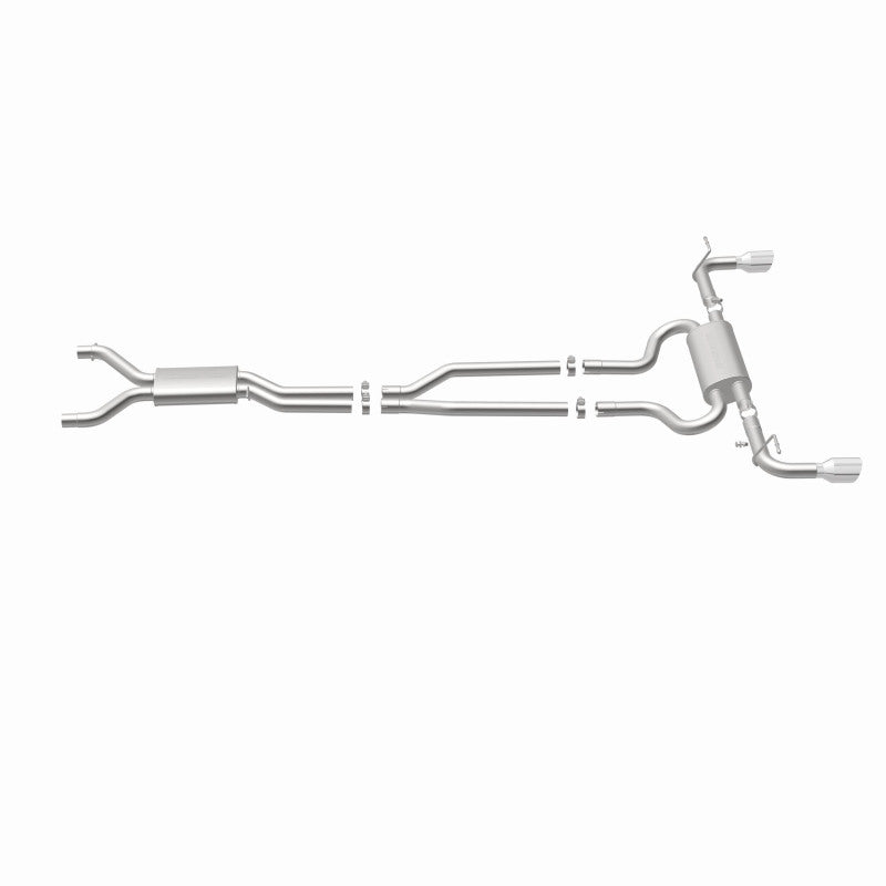 MagnaFlow 07 Audi Q7 V8 4.2L Dual Split Rear Exit Stainless Cat-Back Perf Exhaust Magnaflow Catback  AXOPROS