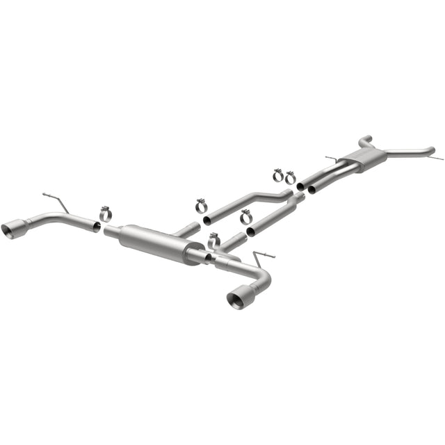 MagnaFlow 07 Audi Q7 V8 4.2L Dual Split Rear Exit Stainless Cat-Back Perf Exhaust Magnaflow Catback  AXOPROS