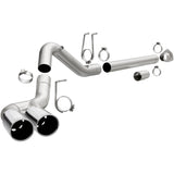 MagnaFlow 08-17 Ford F-250/F-350/F-450 4.6L/6.7 DPF-Back SS 4in Dual Single Passenger Side Rear Exit Magnaflow DPF Back  AXOPROS