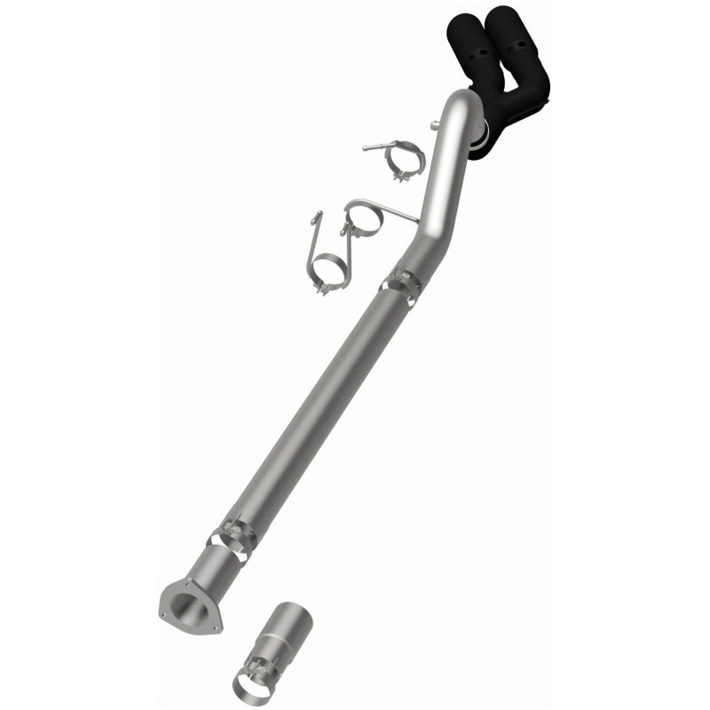 MagnaFlow 08-18 Ford F-250/F-350/F-450 4.6L/6.7 DPF-Back Black 4in Dual Single Rear Exit Magnaflow DPF Back  AXOPROS