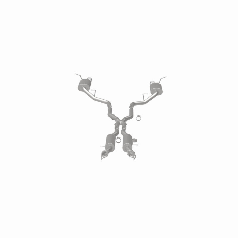 MagnaFlow 11-12 Dodge Durango V8 5.7L Dual Split Rear Exit Stainless Cat Back Performance Exhaust Magnaflow Catback  AXOPROS