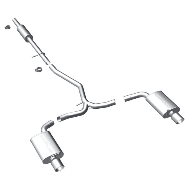 MagnaFlow 11-13 Ford Explorer V6 3.5L SS Catback Exhaust Dual Split Rear Exit w/ 3.5in SS Tips Magnaflow Catback  AXOPROS