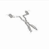 MagnaFlow 12 Jeep Grand Cherokee V8 6.4L Dual Split Rear Exit Stainless Cat Back Performance Exhaust Magnaflow Catback  AXOPROS