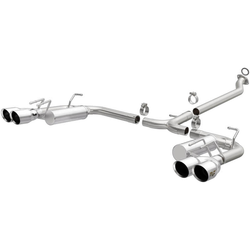 MagnaFlow 18-19 Toyota Camry XSE 2.5L (FWD) Street Series Cat-Back Exhaust w/4in Polished Quad Tips Magnaflow Catback  AXOPROS