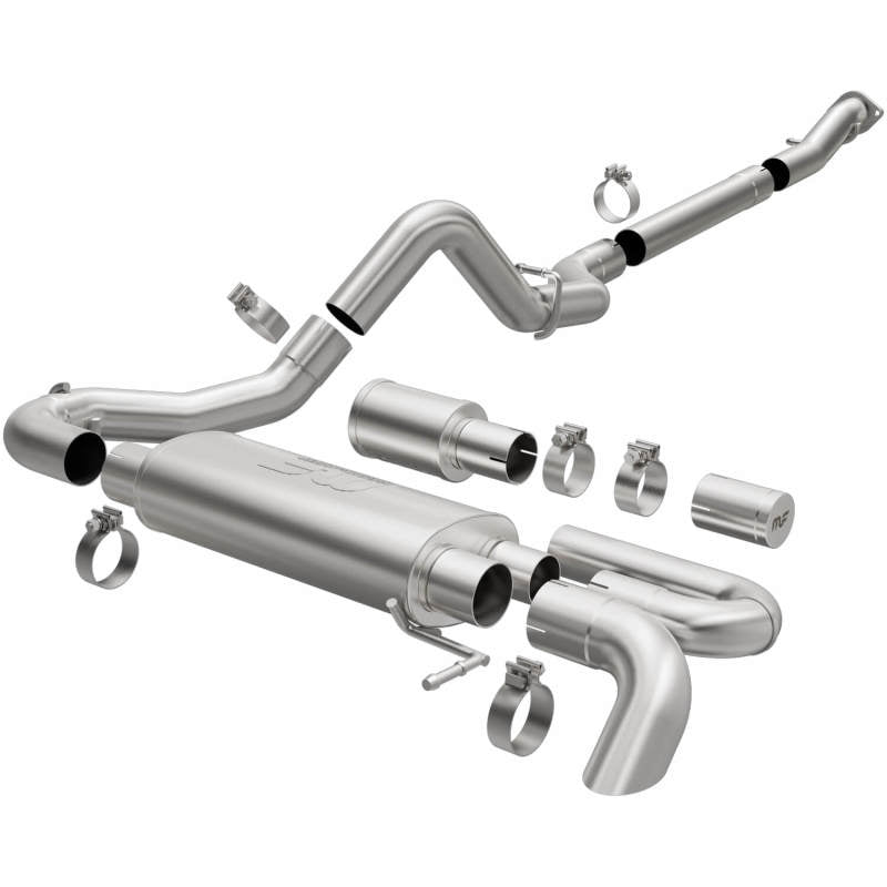 MagnaFlow 2021 Ford Bronco Overland Series Cat-Back Exhaust w/ Single Straight Driver Exit- No Tip Magnaflow Catback  AXOPROS