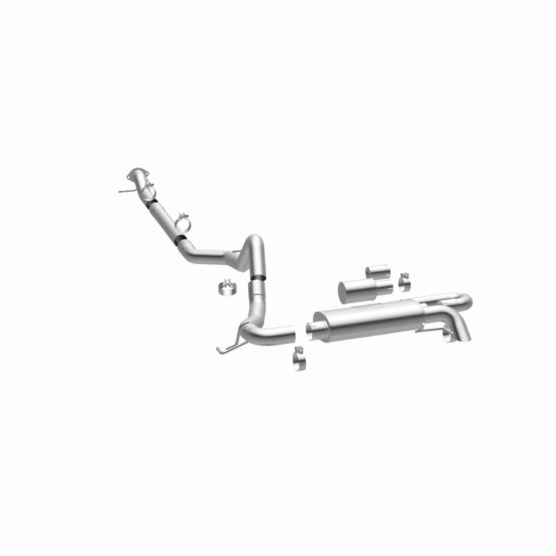 MagnaFlow 2021 Ford Bronco Overland Series Cat-Back Exhaust w/ Single Straight Driver Exit- No Tip Magnaflow Catback  AXOPROS
